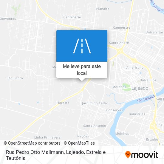 Rua Pedro Otto Mallmann mapa