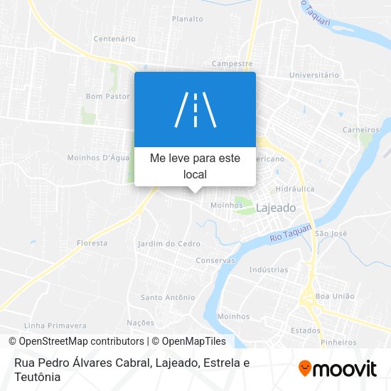 Rua Pedro Álvares Cabral mapa