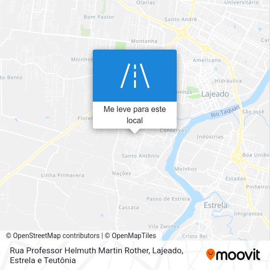 Rua Professor Helmuth Martin Rother mapa