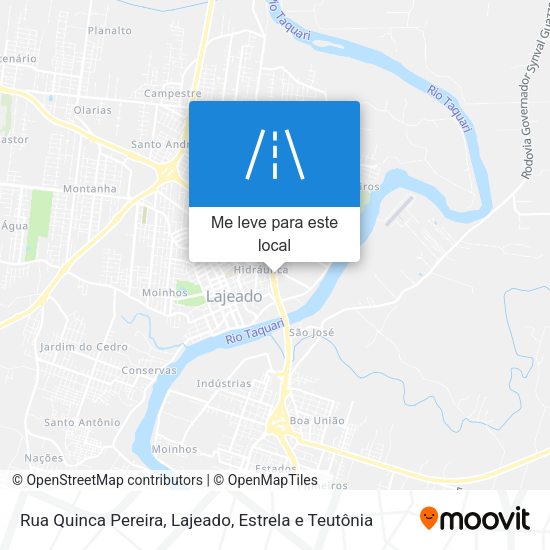 Rua Quinca Pereira mapa