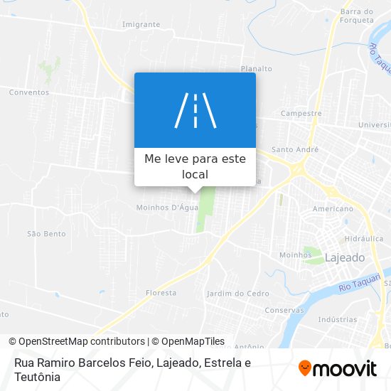 Rua Ramiro Barcelos Feio mapa