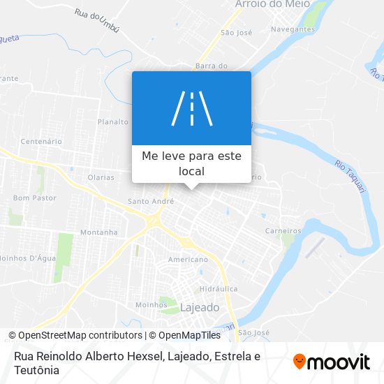 Rua Reinoldo Alberto Hexsel mapa