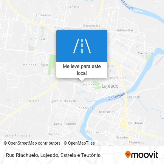 Rua Riachuelo mapa