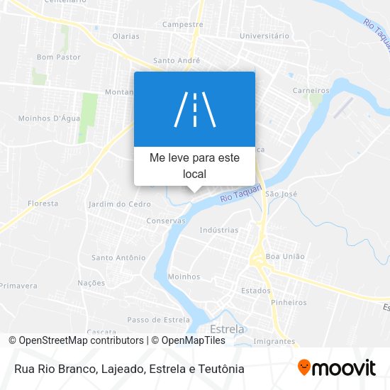 Rua Rio Branco mapa