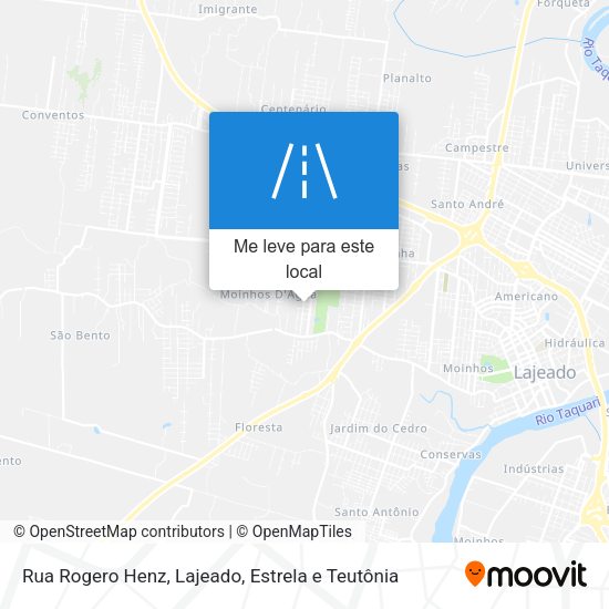 Rua Rogero Henz mapa