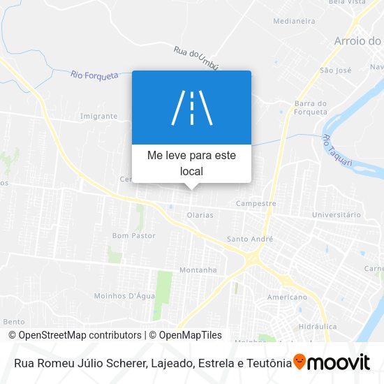 Rua Romeu Júlio Scherer mapa
