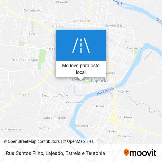 Rua Santos Filho mapa