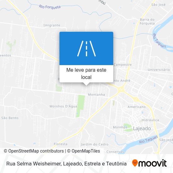 Rua Selma Weisheimer mapa