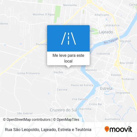 Rua São Leopoldo mapa