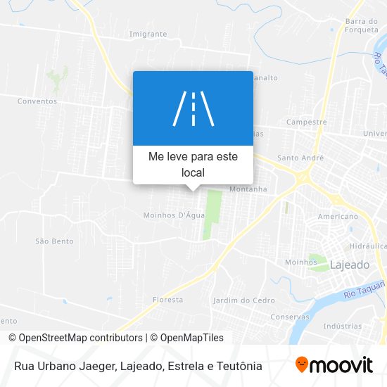 Rua Urbano Jaeger mapa