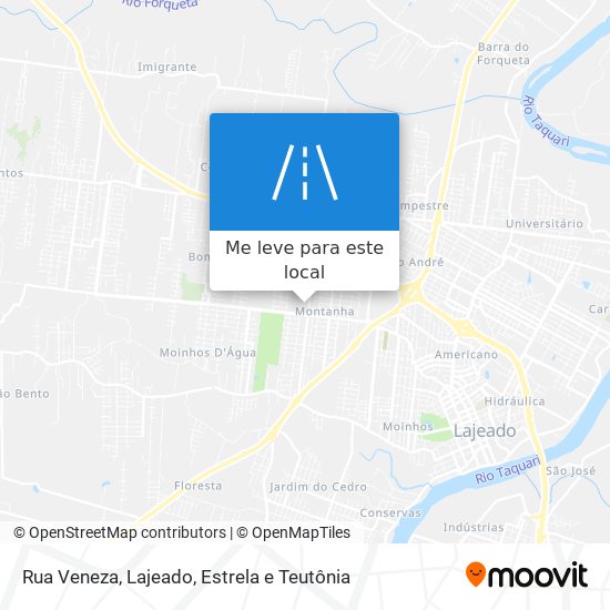 Rua Veneza mapa