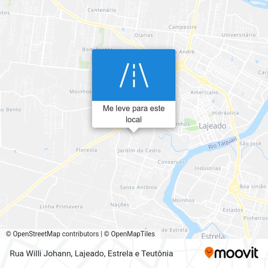 Rua Willi Johann mapa