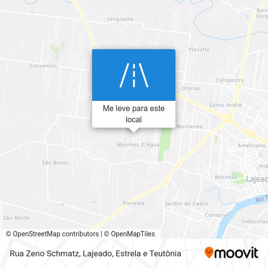 Rua Zeno Schmatz mapa