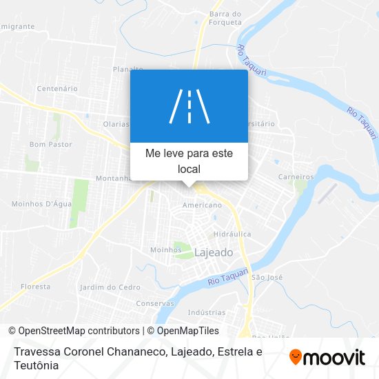 Travessa Coronel Chananeco mapa