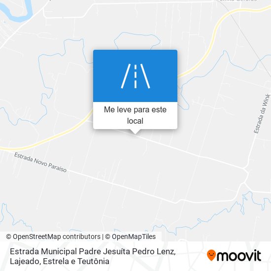 Estrada Municipal Padre Jesuíta Pedro Lenz mapa