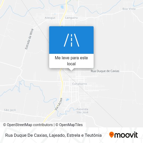 Rua Duque De Caxias mapa