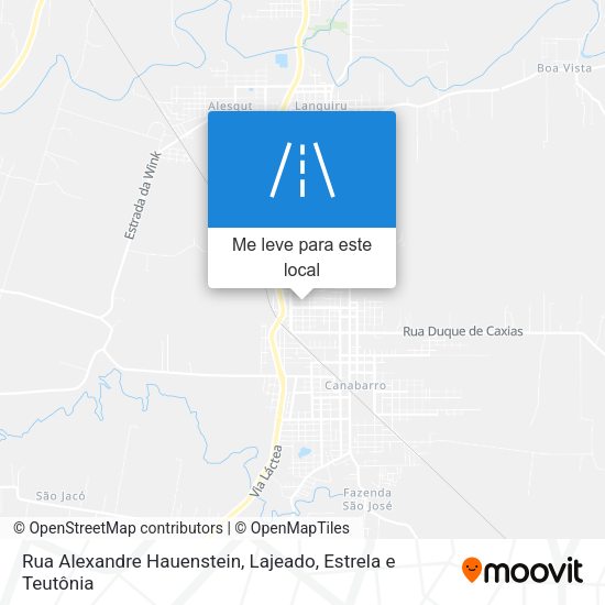 Rua Alexandre Hauenstein mapa