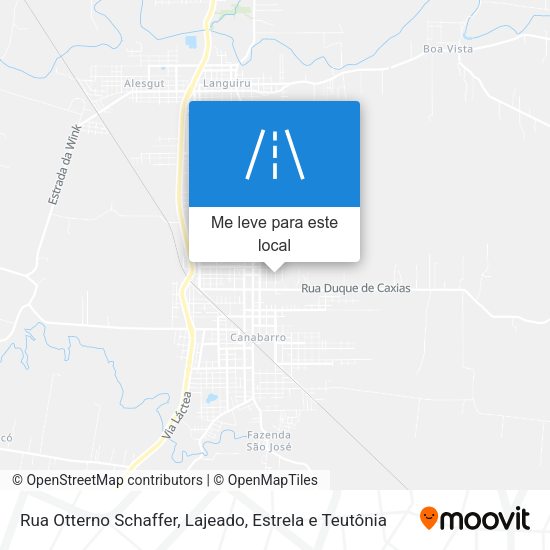 Rua Otterno Schaffer mapa