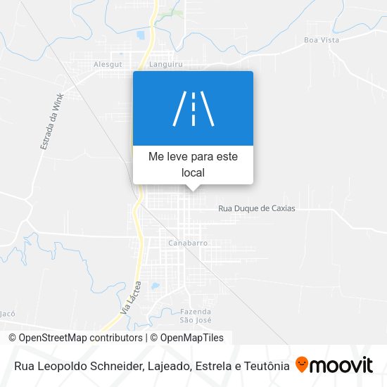 Rua Leopoldo Schneider mapa