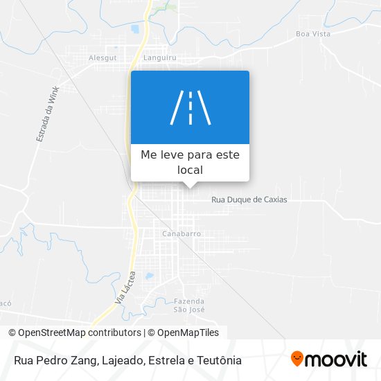 Rua Pedro Zang mapa