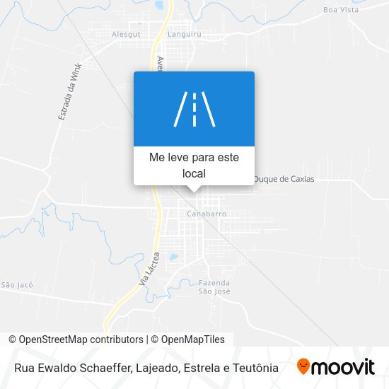 Rua Ewaldo Schaeffer mapa
