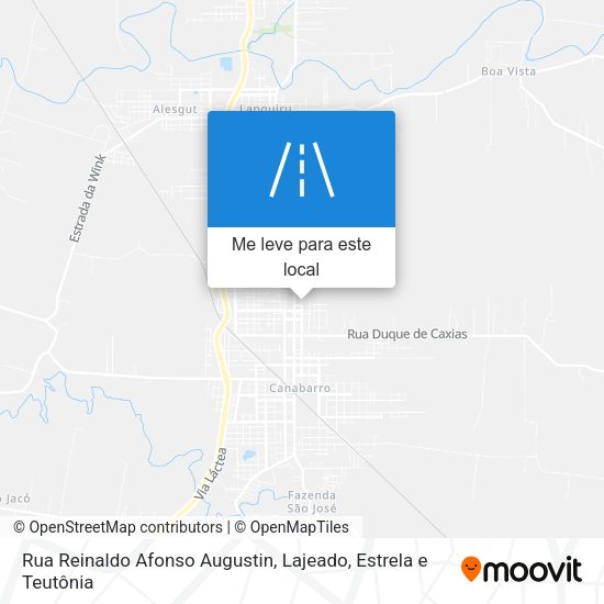 Rua Reinaldo Afonso Augustin mapa