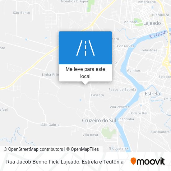 Rua Jacob Benno Fick mapa