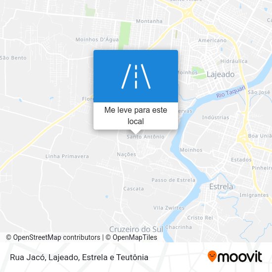 Rua Jacó mapa