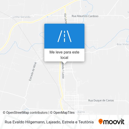 Rua Evaldo Hilgemann mapa