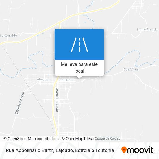 Rua Appolinario Barth mapa