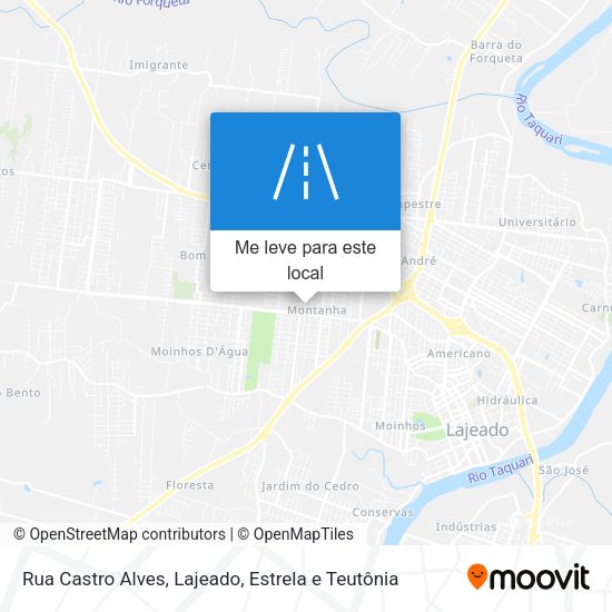 Rua Castro Alves mapa