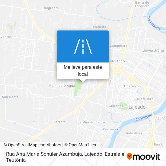 Rua Ana Maria Schüler Azambuja mapa