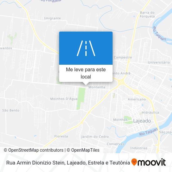 Rua Armin Dionízio Stein mapa