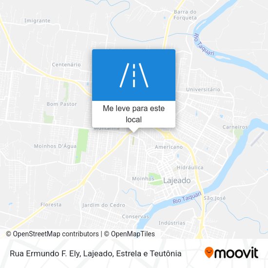 Rua Ermundo F. Ely mapa