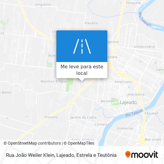 Rua João Weiler Klein mapa