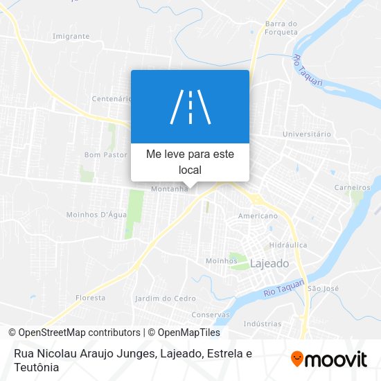 Rua Nicolau Araujo Junges mapa