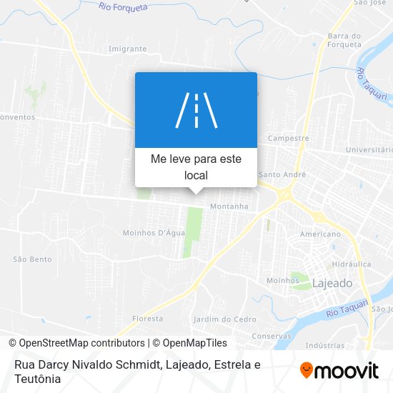 Rua Darcy Nivaldo Schmidt mapa