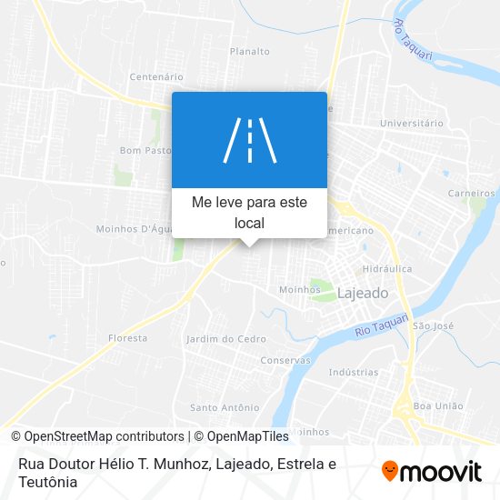 Rua Doutor Hélio T. Munhoz mapa