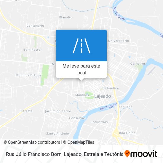 Rua Júlio Francisco Born mapa