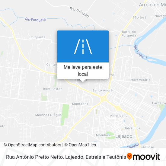 Rua Antônio Pretto Netto mapa