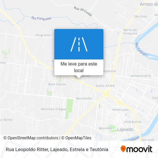 Rua Leopoldo Ritter mapa