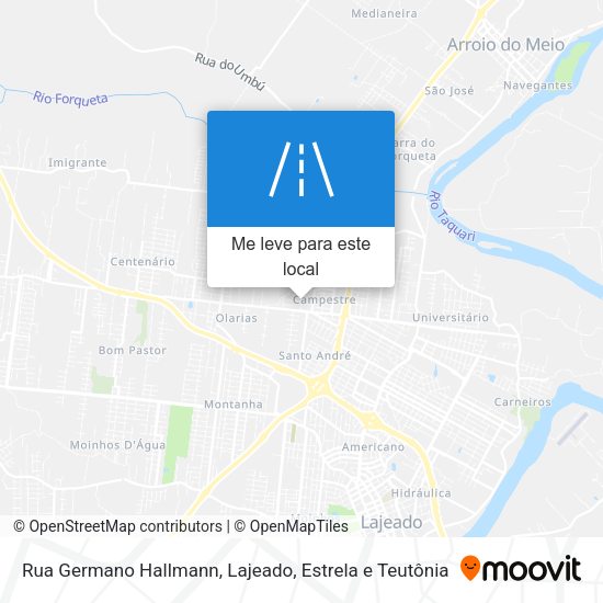 Rua Germano Hallmann mapa