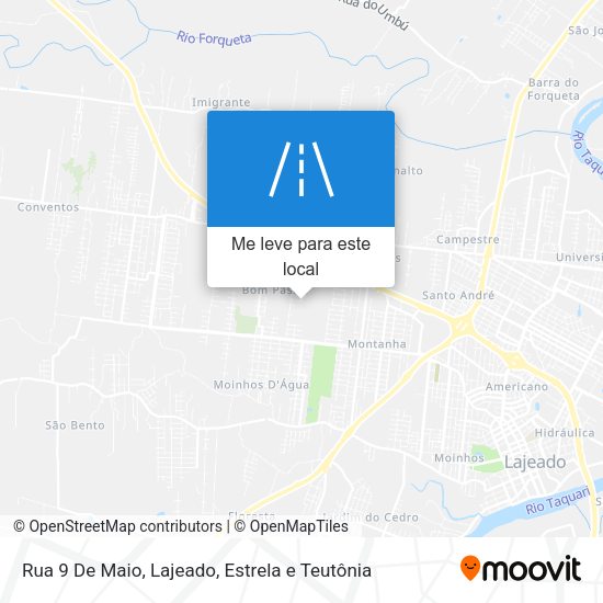 Rua 9 De Maio mapa