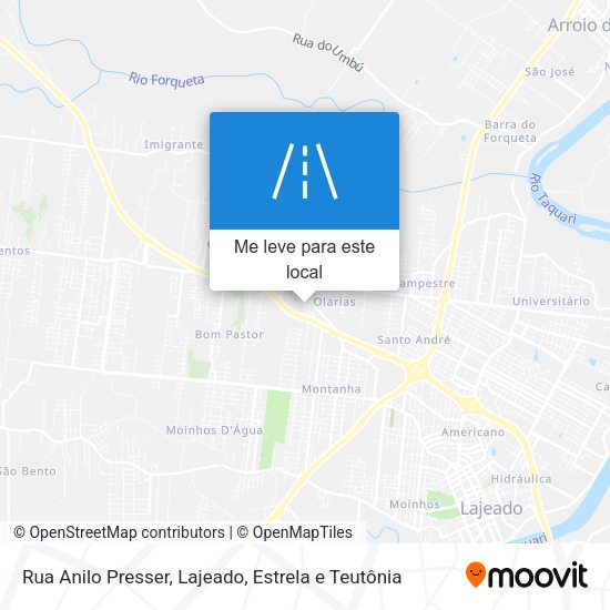 Rua Anilo Presser mapa