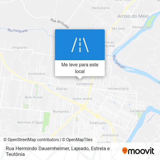 Rua Hermindo Dauernheimer mapa