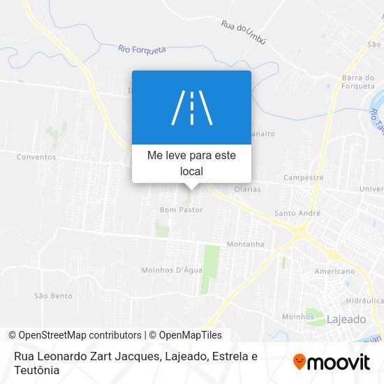 Rua Leonardo Zart Jacques mapa