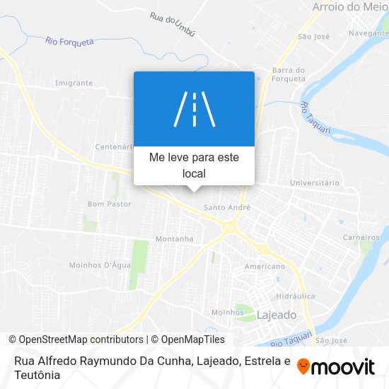Rua Alfredo Raymundo Da Cunha mapa