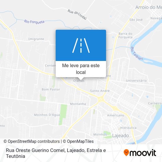 Rua Oreste Guerino Comel mapa