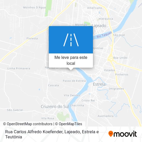 Rua Carlos Alfredo Koefender mapa