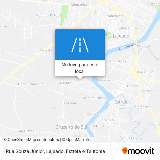 Rua Souza Júnior mapa